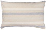 Ib Laursen Poťah na vankúš Natural and Blue Stripes 40 × 60 cm