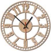 Drevené hodiny s arabskými číslicami - Moderný doplnok pre váš interiér I SENTOP X0070