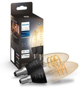 SADA 2x LED Stmievateľná žiarovka Philips Hue WHITE AMBIANCE E14/4,6W/230V