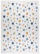 Koberec SIZAL COOPER hviezdy 22260 ecru/granát