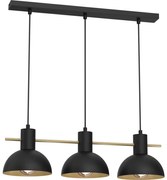 Luster na lanku ESTATE MINI 3xE27/15W/230V čierna