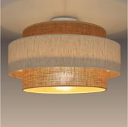 Stropné svietidlo BOHO 1xE27/60W/230V pr. 40 cm krémová/juta