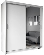 Skriňa Cherry 203 biela/biela+zrkadlo