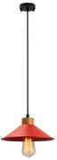 Závesné svietidlo na lane MANAVGAT 1xE27/40W/230V červená/hnedá