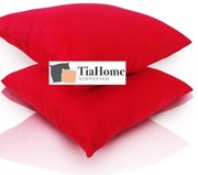 Vankúš červený 40x40cm semiš