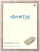 DANTIK rám na obraz 60x80 | PAINT červená velká (Plexi Čiré)