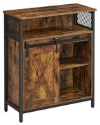 Kuchynská skrinka VASAGLE s posuvnými dvierkami LSC089B01