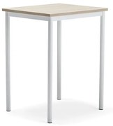 Stôl BORÅS PLUS, 700x600x900 mm, laminát - jaseň, biela