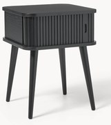 Drevený nočný stolík's drážkovanou prednou časťou Barbier