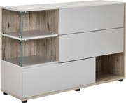 XXXLutz KOMODA, sivá, farba duba, 120/77/40 cm MID.YOU - Komody - 001170009005