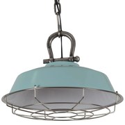 Zelené závesné kovové svetlo Milan vintage green - Ø 44*36 cm