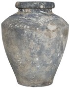 Šedá antik hlinená váza Grimaud - Ø 35*55 cm