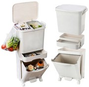 Odpadkový kôš NARDAN 42 l biely