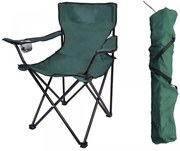 Skladacia rybárska stolička zelená