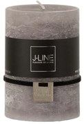 Šedá svíčka Dark Grey válec M - Ø 7*10 cm/48h