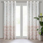 ZÁCLONA NA KRÚŽKOCH SONIA 140X250 CM KVETY