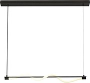 Searchlight 57211BK - LED Luster na lanku SERPENT LED/15W/230V čierna