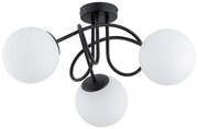 Prisadený luster BANKO 3xE14/10W/230V čierna