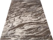 DY Hnedý koberec s abstraktným vzorom Panamero 13 Rozmer: 60x100 cm