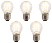 Sada 5 LED žiaroviek E27 s 3-stupňovým stmievaním P45 5W 700 lm 2700K