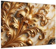 Obraz - Mramor so zlatom (70x50 cm)