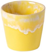 Žlto-biela kameninová šálka na espresso Costa Nova, 90 ml