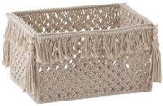 Košík s povrázky a strapcami Macrame - 37 * 28 * 20cm
