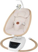 Lionelo - Detská hojdačka s melódiou OLIVIA Beige Natural + diaľkové ovládanie