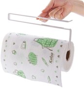 CONFORTIME Držiak na kuchynské utierky, pod poličku biely kov