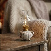 Brilagi - Petrolejová lampa MERLIN biela/zlatá