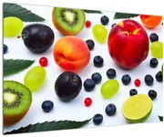 Obraz ovocia s kvapkami vody (90x60 cm)