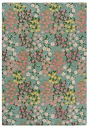 Ručne tkaný vlnený koberec v mentolovej farbe 200x290 cm Emilia Floral – Flair Rugs