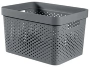 Curver Úložný box INFINITY 17l recyklovaný plast tmavosivý
