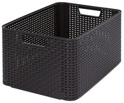 Hnedý úložný košík Curver Style, 30 l