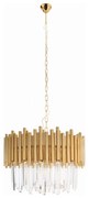MAXLIGHT P0284 - Luster na reťazi VOGUE 12xE14/40W/230V pr. 60 cm zlatá