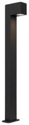 Priemyselná stojaca vonkajšia lampa čierna 80 cm IP44 - Baleno