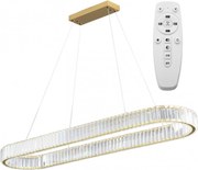 Toolight Toolight, LED stropné svietidlo 100x30 cm, 22W, APP1508-CP, zlatá matná, OSW-06971