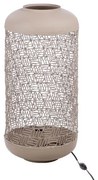 Moderná béžová stojacia lampa kov