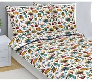 Bellatex Vianočné bavlnené obliečky Vianoce, 140 x 200 cm, 70 x 90 cm