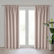 ZATEMŇOVACÍ ZÁVES NA PÁSKE ADLEY 135X270 CM PUDROVÁ