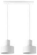 Luster na lanku RIF 2xE27/60W/230V biela