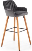 Barová Stolička H-93 Tmavý Popol