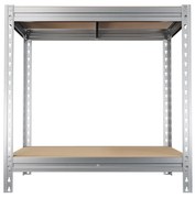 Dielenský stôl, 100x100x60, zinok, DTD police