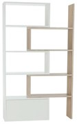 Variabilný regál, biela/dub sonoma, ASTA