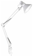 Stolná lampa s klipom WORKER 1xE27/10W/230V biela