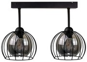 Prisadený luster SOLO BLACK 2xE27/60W/230V