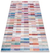 Koberec protišmykový ANDRE 2295 Pruhy - ružový / modrý