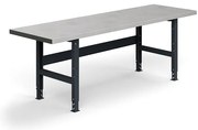 Dielenský stôl TRUST, 2500x760mm, 600 kg, oceľový povrch