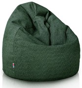 Sedací vak Bag Sako L Boucle Farba: Tm. zelený