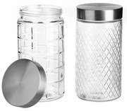 Sklenené dózy v súprave 2 ks na potraviny – Casa Selección